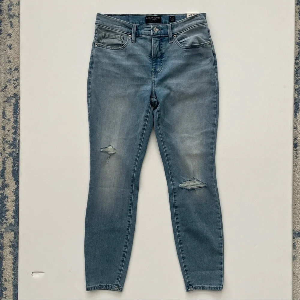 Lucky Brand Women’s AVA Mid Rise Skinny Jeans Size 6 / 28 Ankle